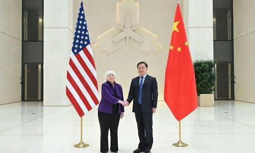 中國人民銀行行長潘功勝會(huì)見美國財(cái)政部長耶倫（環(huán)球時(shí)報(bào)）